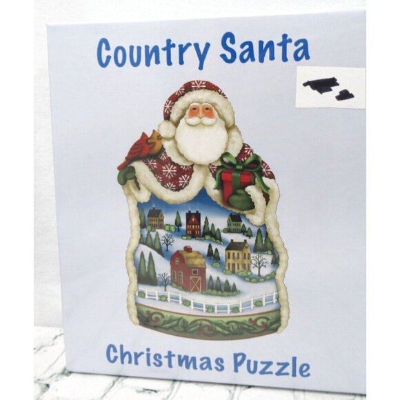 Bits and Pieces Puppies & Country Santa Puzzles Lot Of 3 NEW 500 & 1000 Pieces - Picture 2 of 5